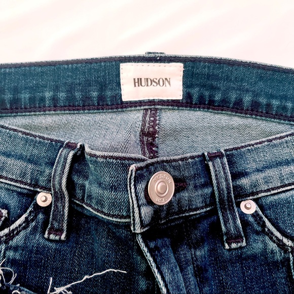 Hudson Midrise Nico Laxe Up Super Skinny Crop Ankle Jeans in size 25 - Picture 4 of 7
